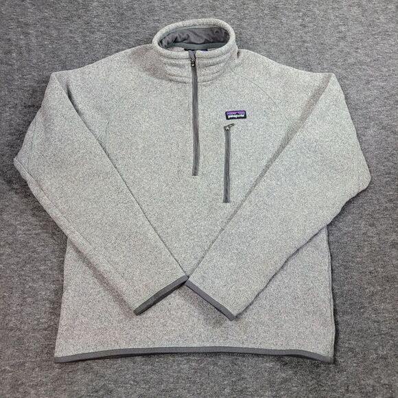 Patagonia Better Sweater Size S Mens Heather Gray 1/2 Zip with Fleece Jacket - Picture 1 of 8